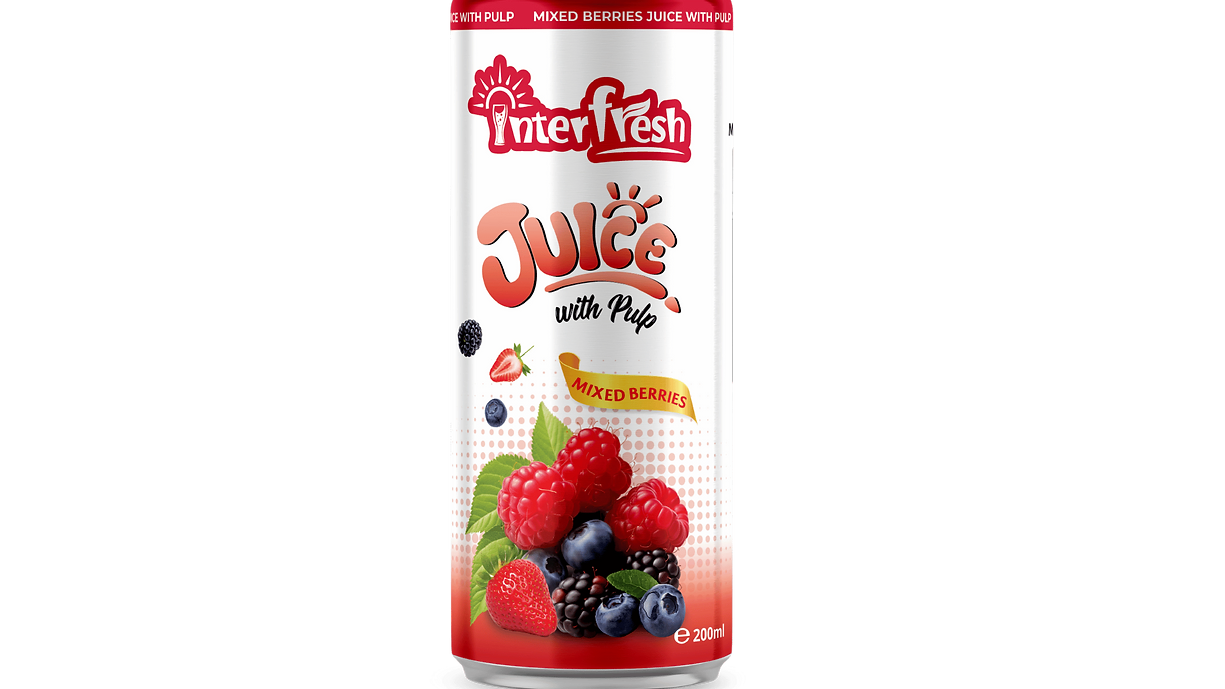 200ml Interfresh Berries Juice with pulp