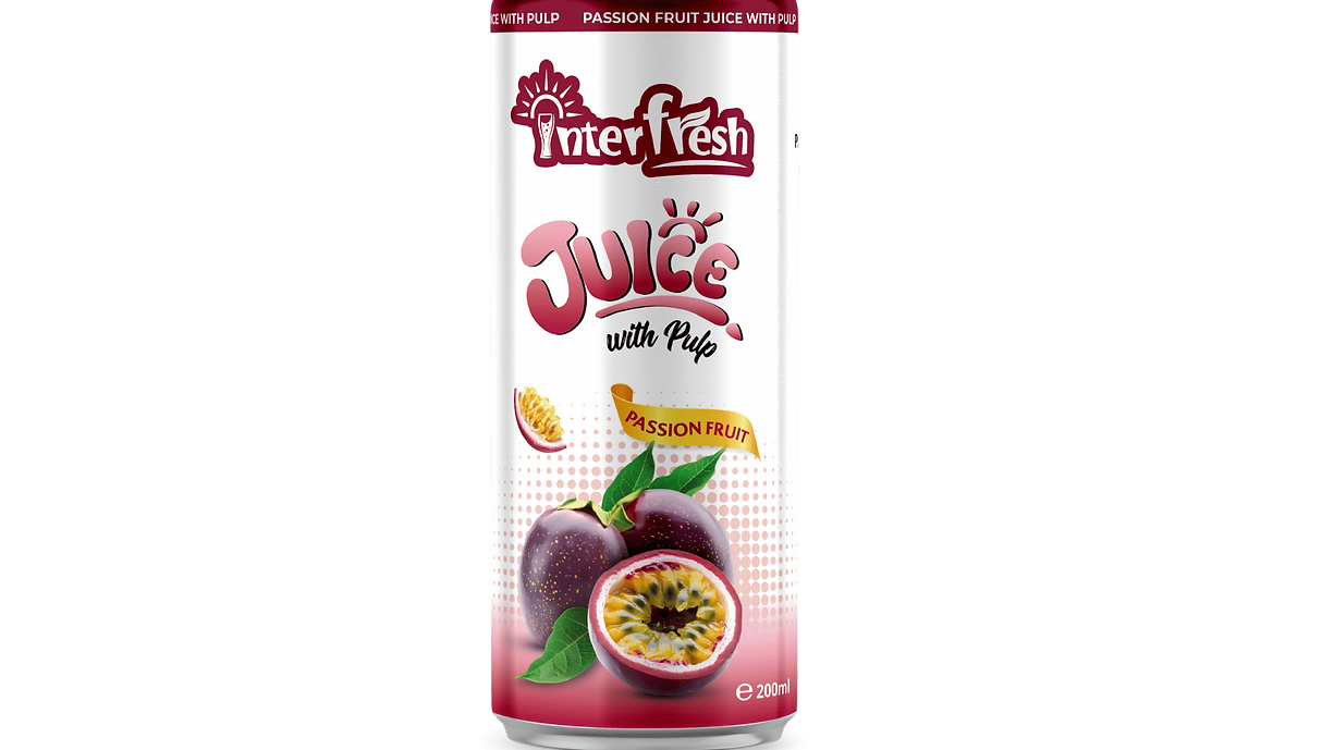 200ml Interfresh Passion fruit Juice with pulp