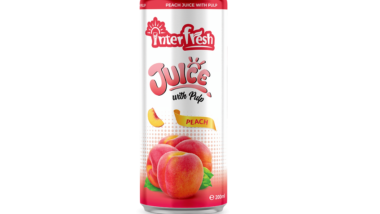 200ml Interfresh Peach Juice with pulp