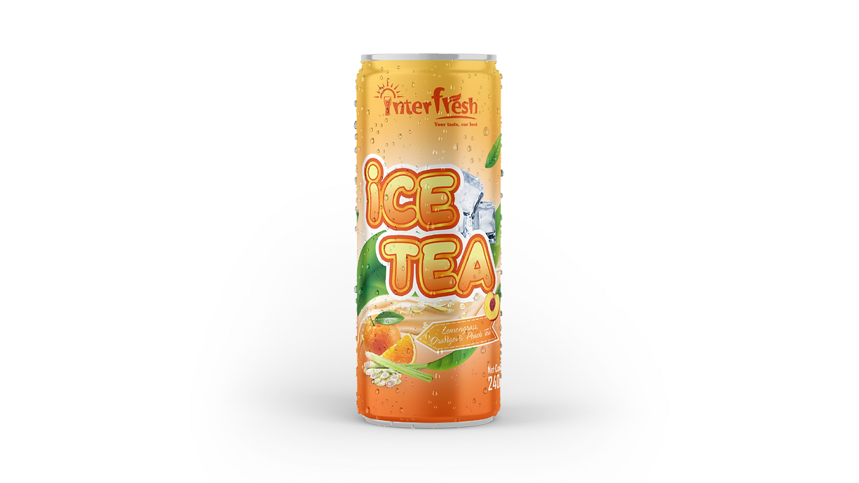 240ml Interfresh Ice Tea Lemongrass, Orange and Peach Tea