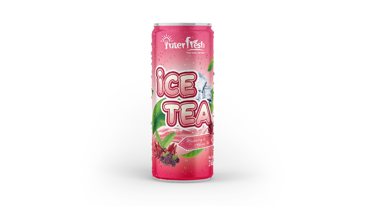 240ml Interfresh Ice Tea Mulberry and Hibicus