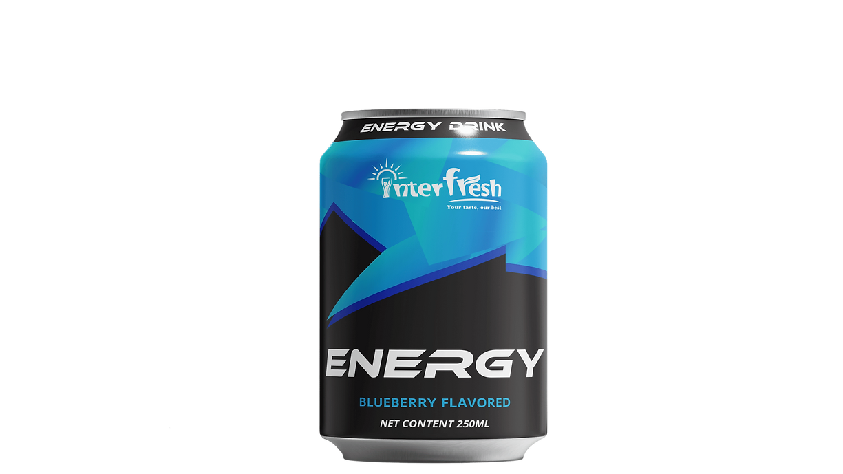 250ml Interfresh Energy Drink Blueberry flavour