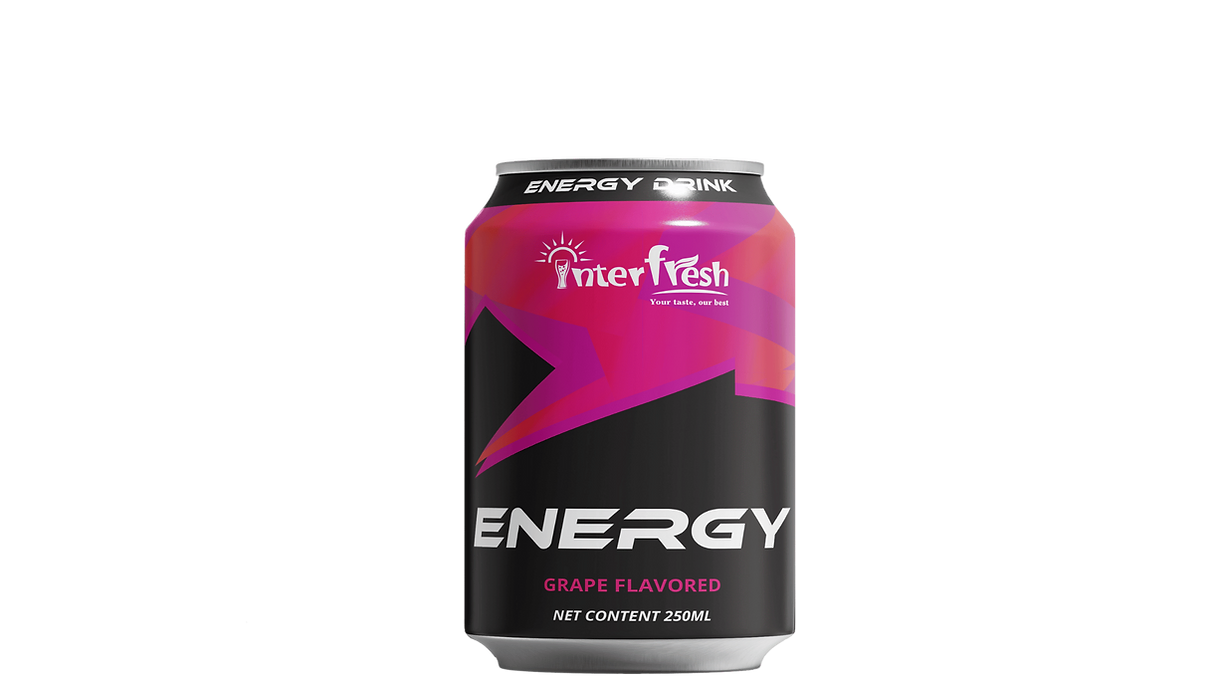 250ml Interfresh Energy Drink Grape flavour