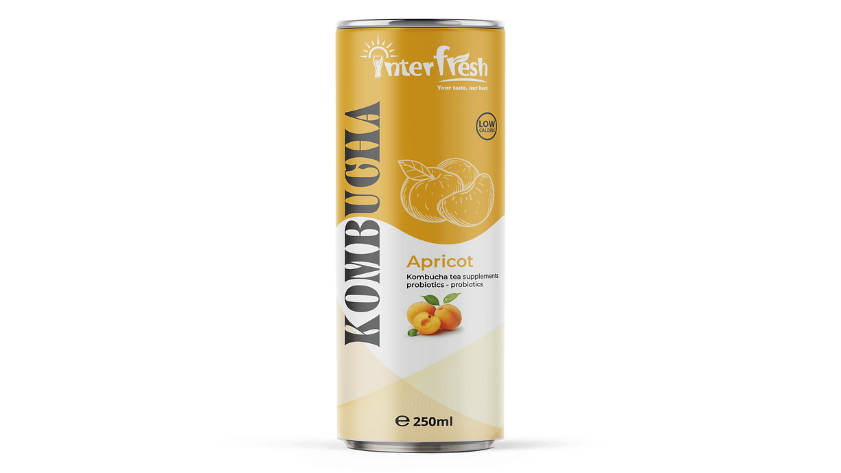 250ml Interfresh Kombucha Apricot