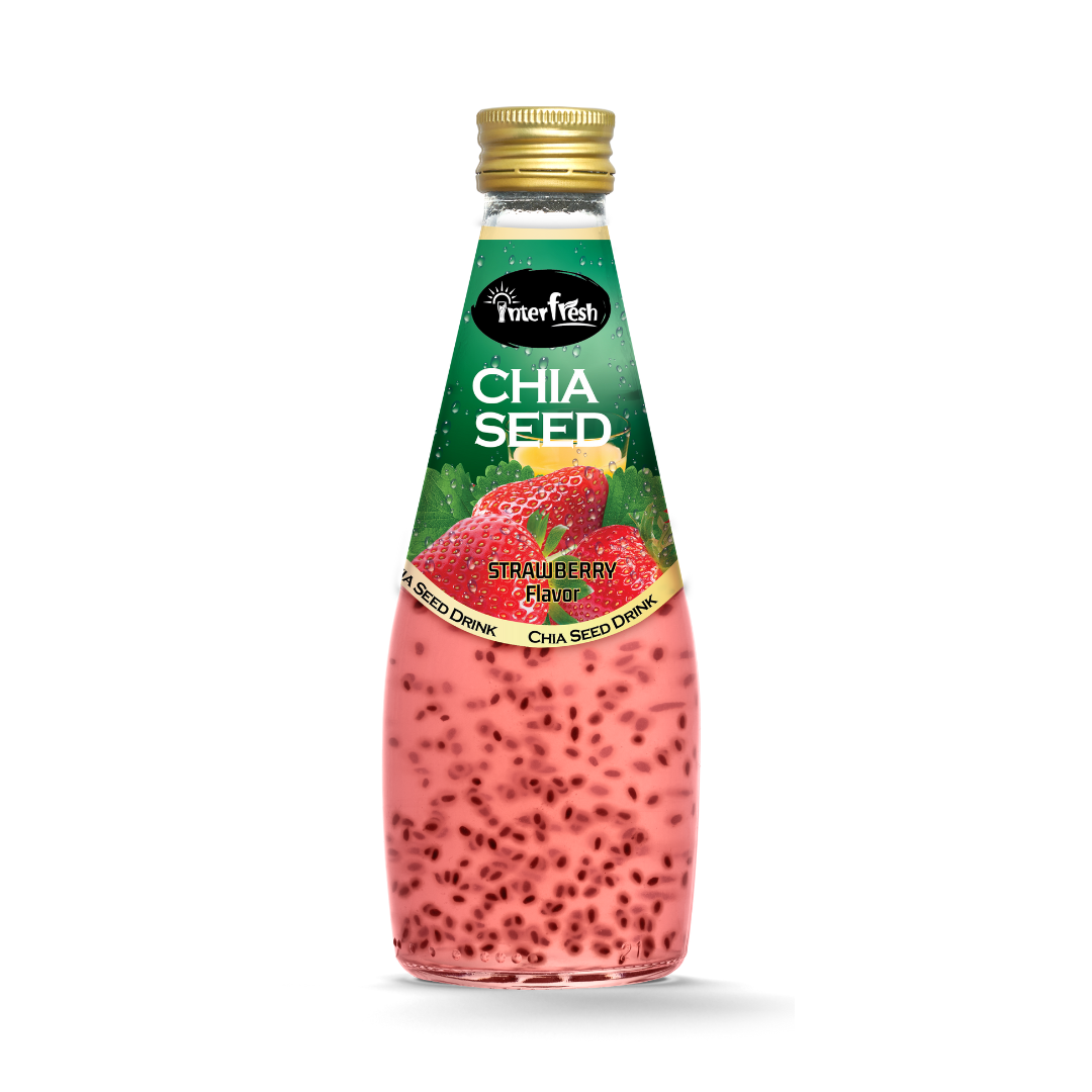 290ml Interfresh Chia Seed Drink Strawberry flavour