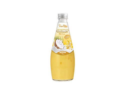 290ml Interfresh Coconut Milk with Nata de Coco Banana flavor