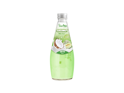 290ml Interfresh Coconut Milk with Nata de Coco Melon flavor