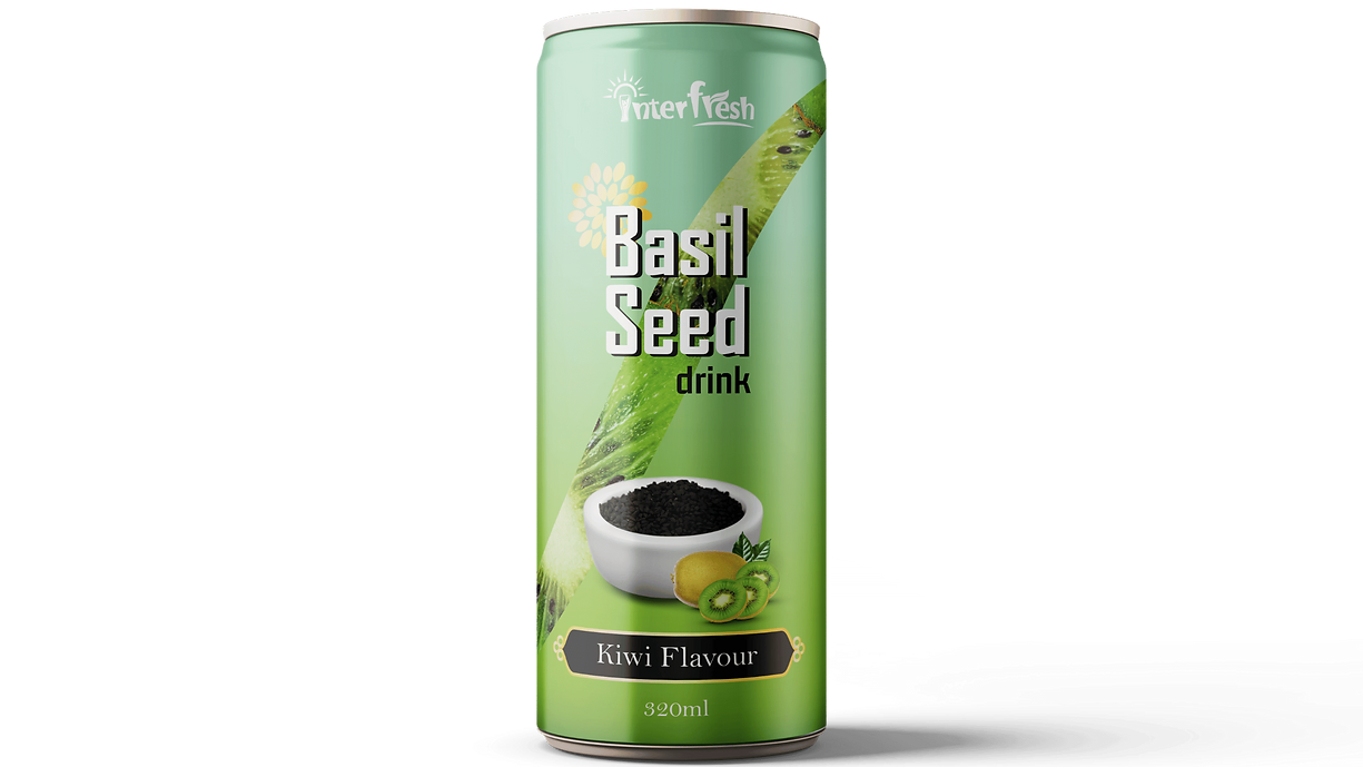 320ml Interfresh Basil Seed Drink Kiwi flavour