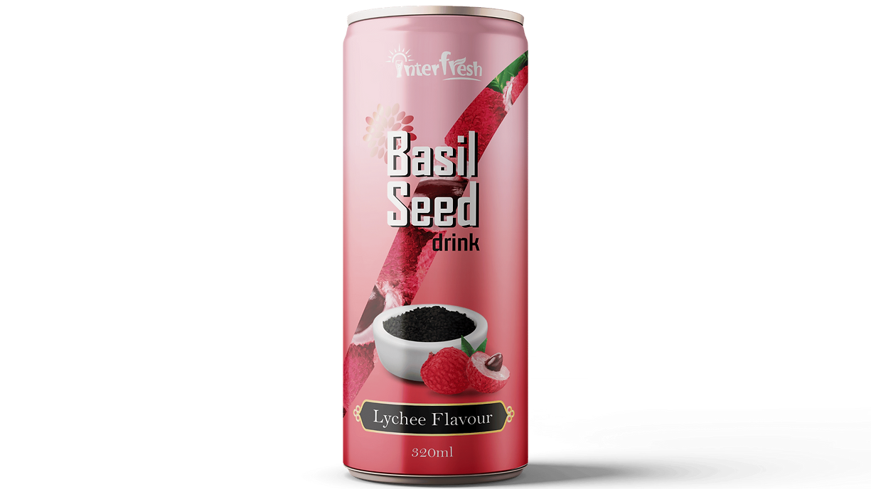 320ml Interfresh Basil Seed Drink Lychee flavour