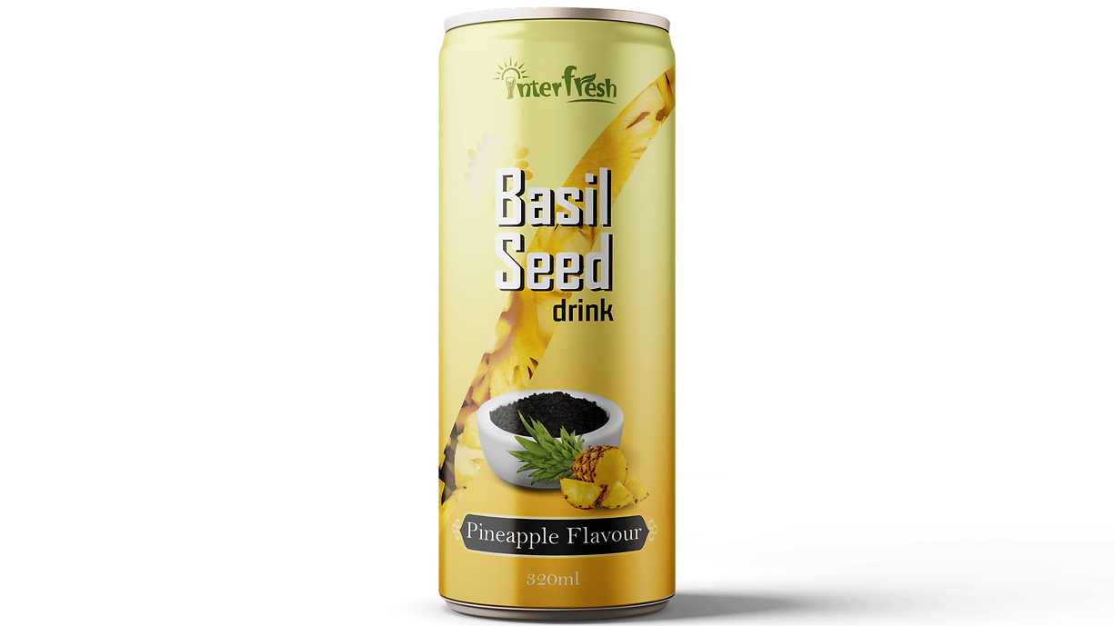 320ml Interfresh Basil Seed Drink Pineapple flavour