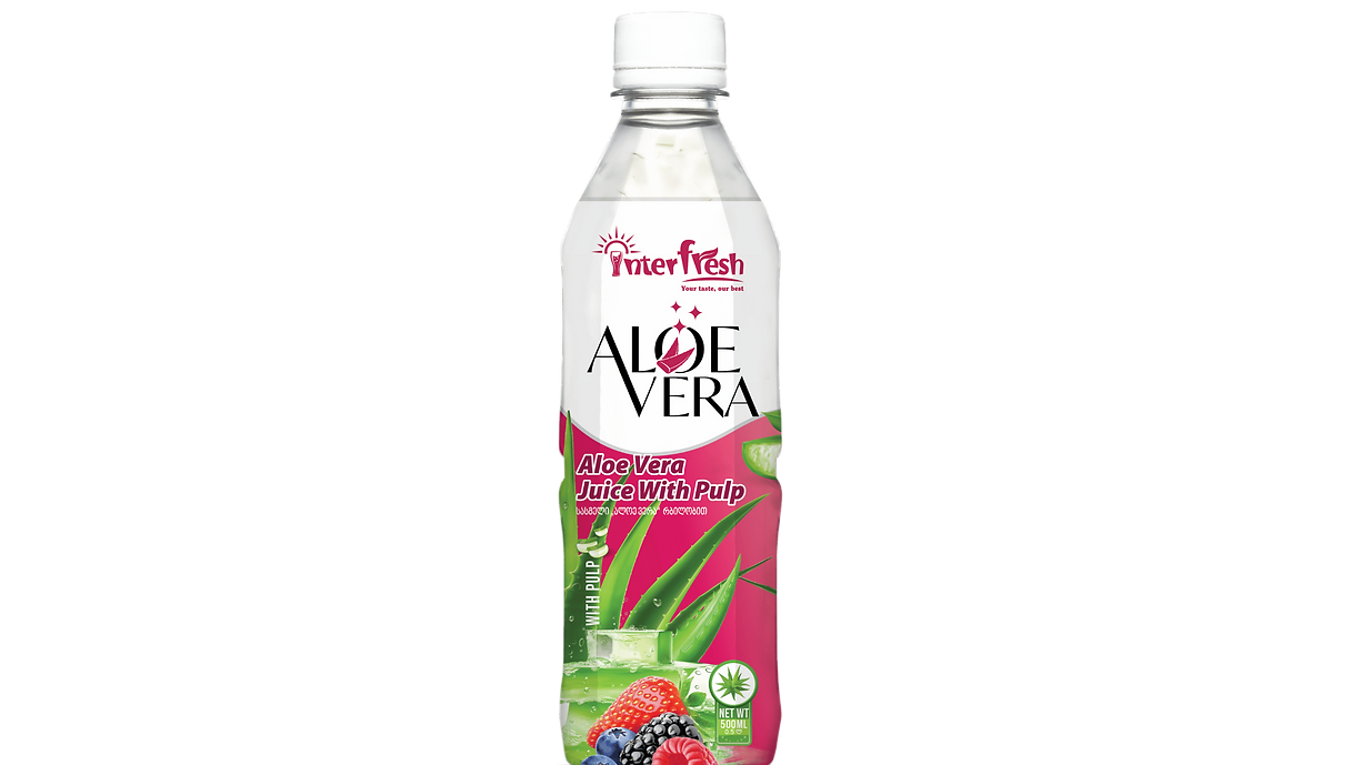 500ml Interfresh Aloe Vera drink with pulp Berries flavor