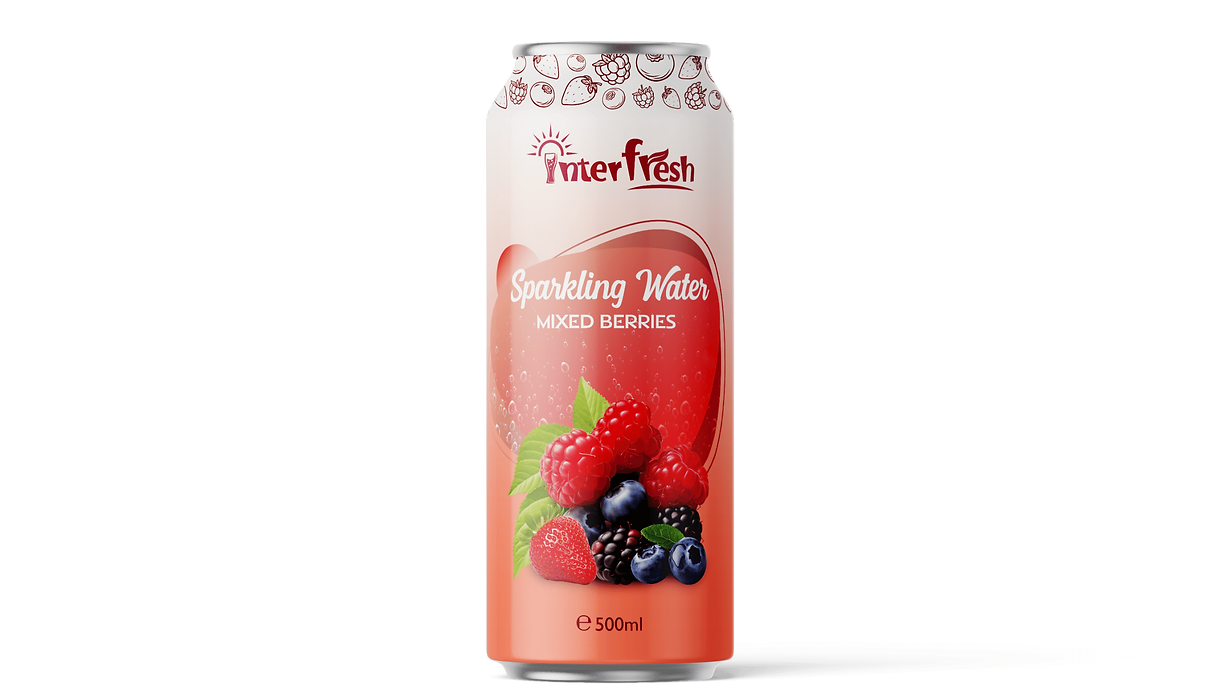 500ml Interfresh Sparkling Berries flavor