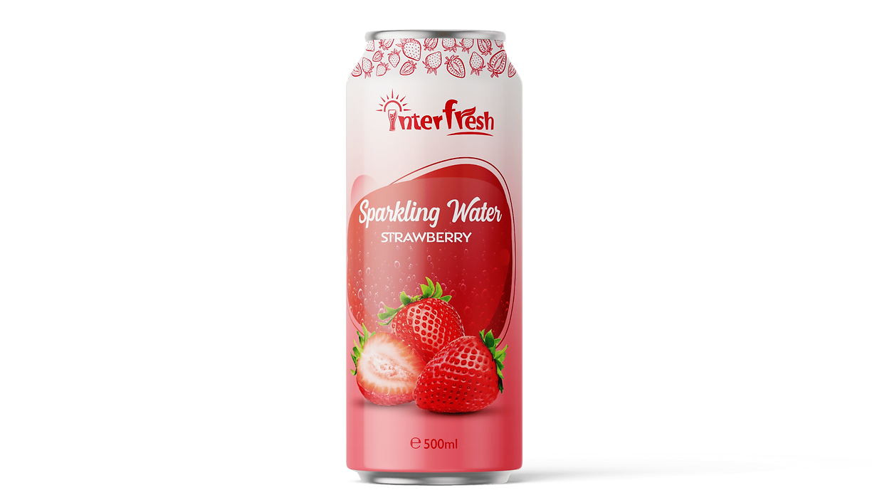 500ml Interfresh Sparkling Strawberry flavor