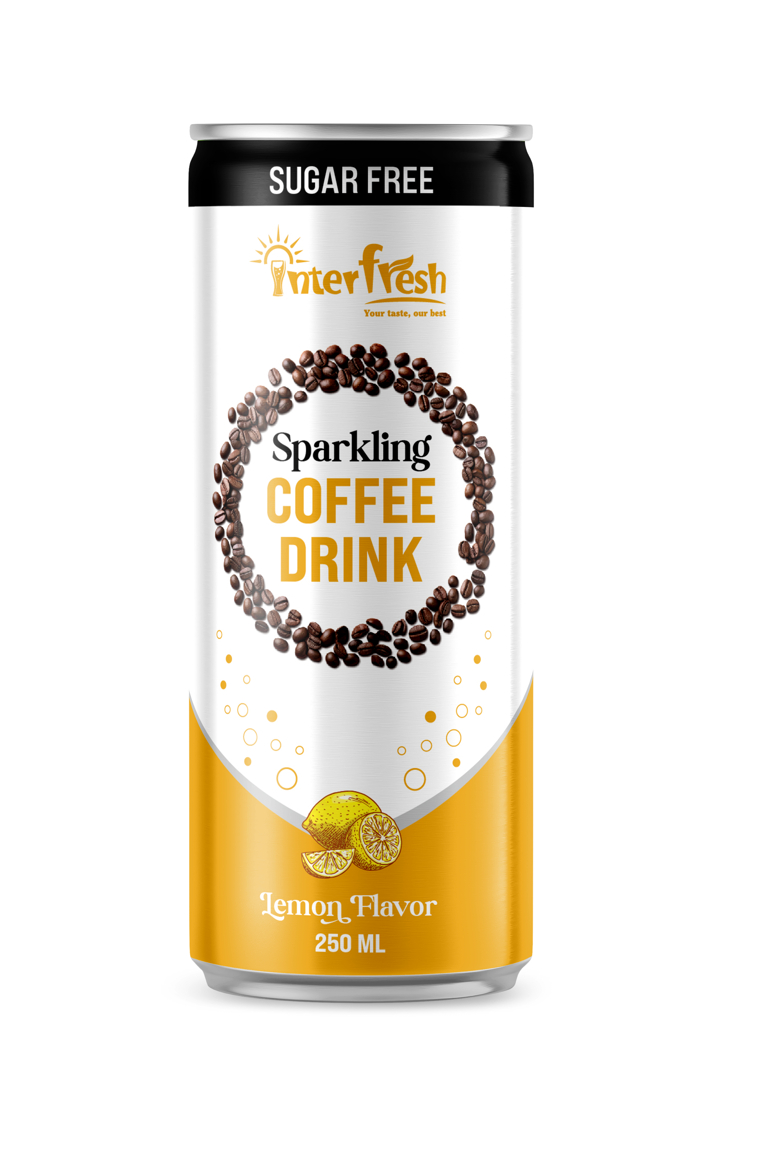 250ml Interfresh Sparkling Coffee Drink Lemon Flavor