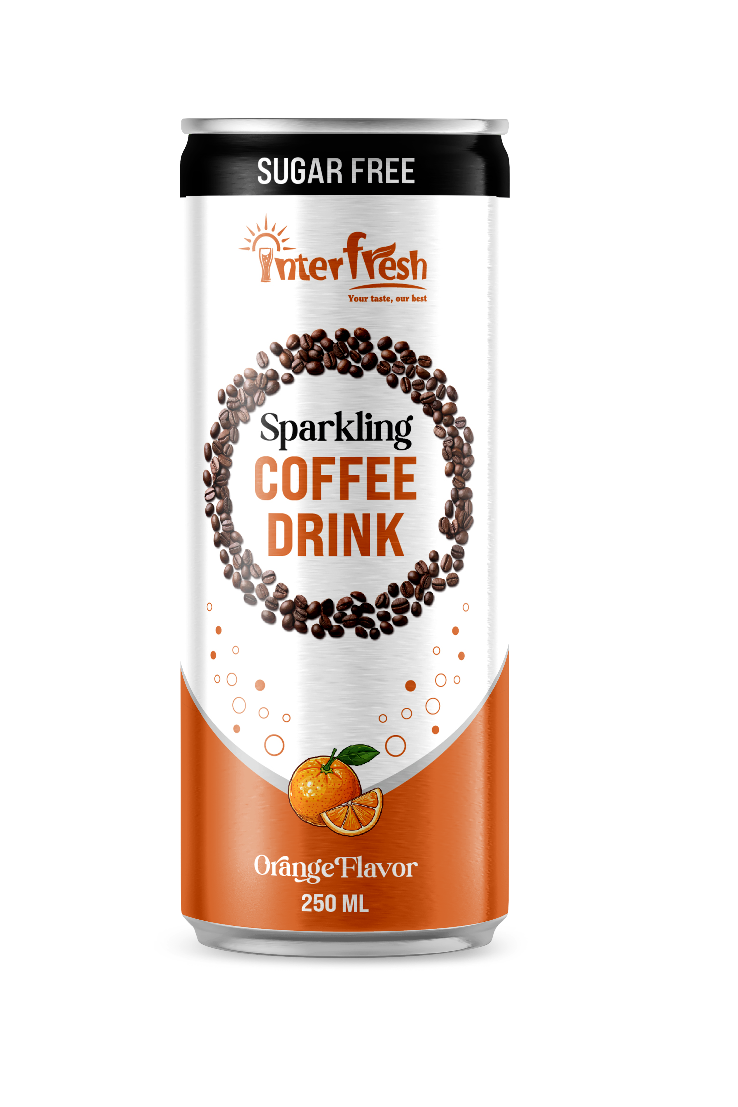 250ml Interfresh Sparkling Coffee Drink Orange Flavor