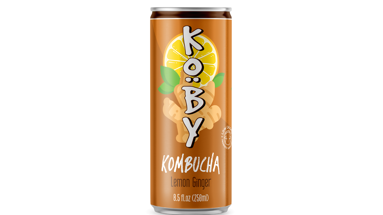 250ml Koby Kombucha Lemon Ginger