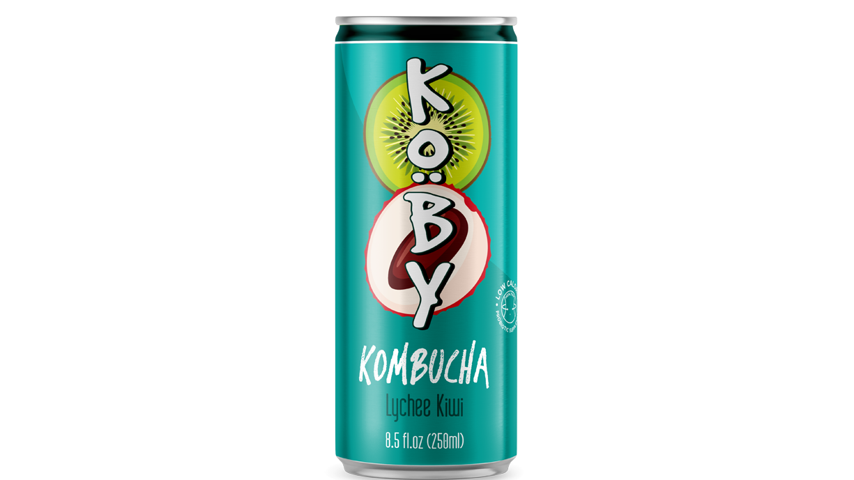 250ml Koby Kombucha Lychee Kiwi