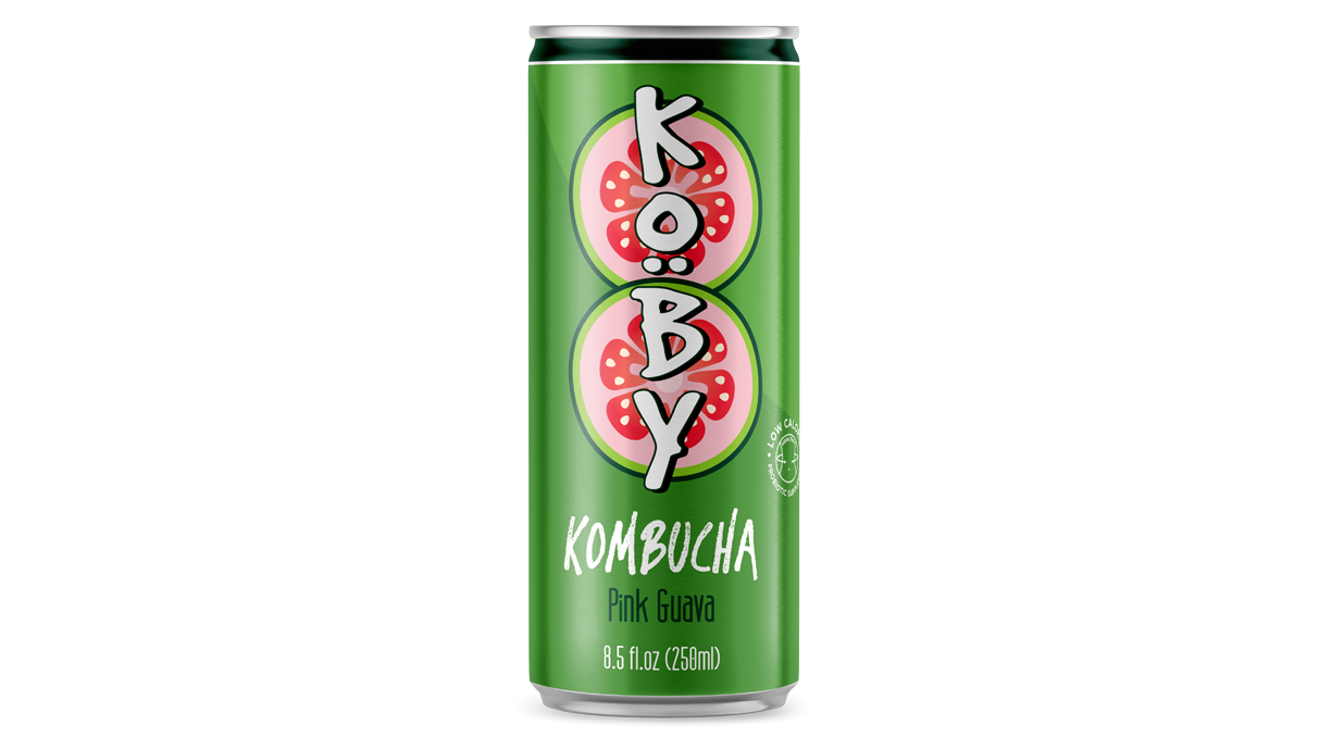 250ml Koby Kombucha Pink Guava