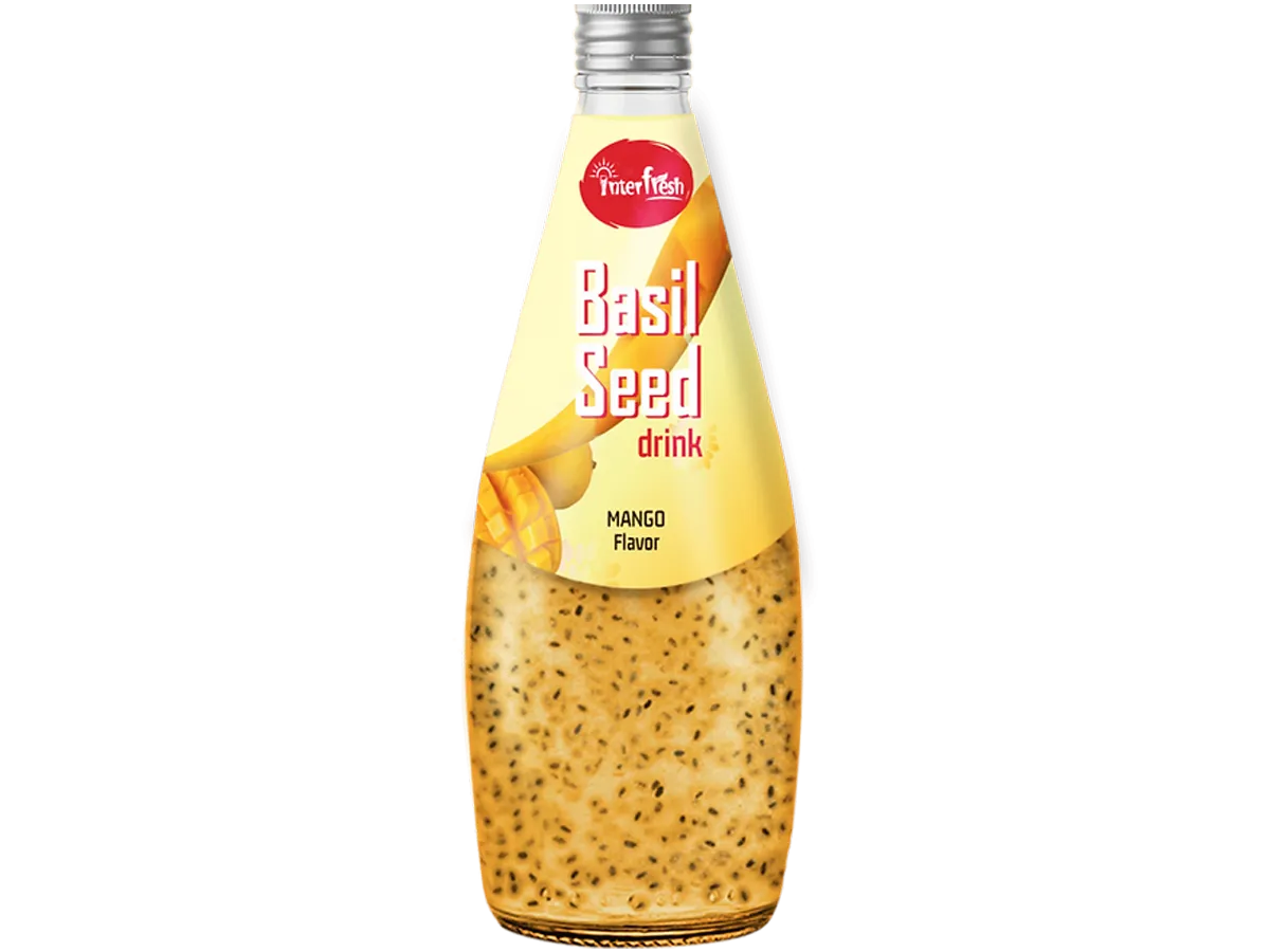 290ml Interfresh Basil Seed Drink Mango flavour