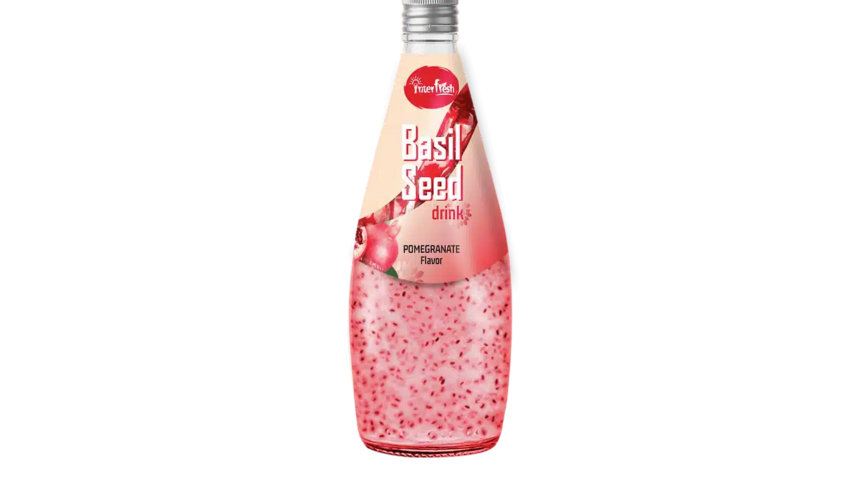 290ml Interfresh Basil Seed Drink Pomegranate flavour