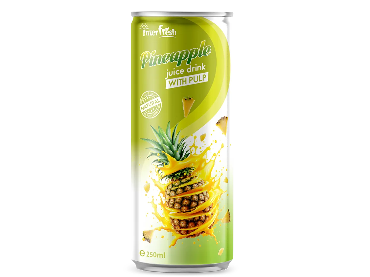 250ml-Interfresh-Juice Drink, Pineapple Flavor, With Pulp