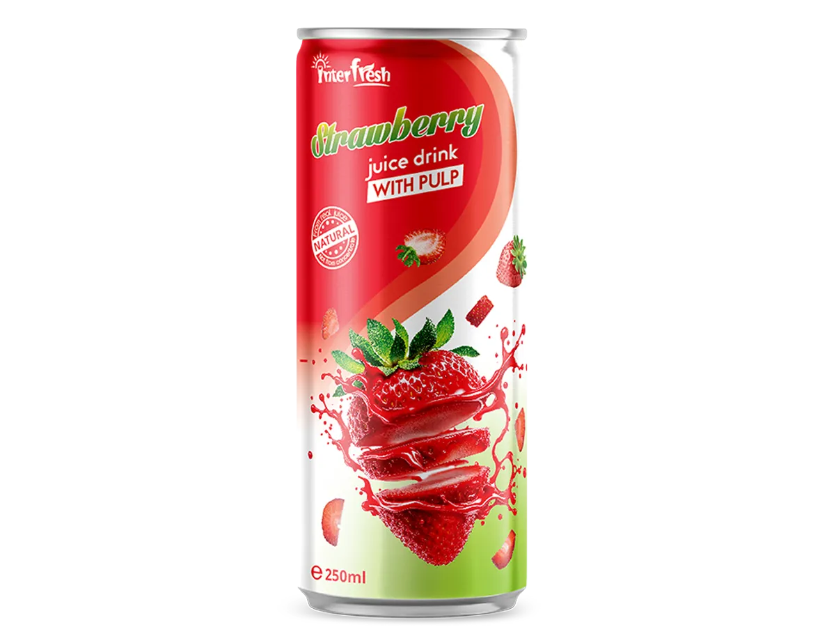 250ml Interfresh Strawberry Juice Drink With Pulp