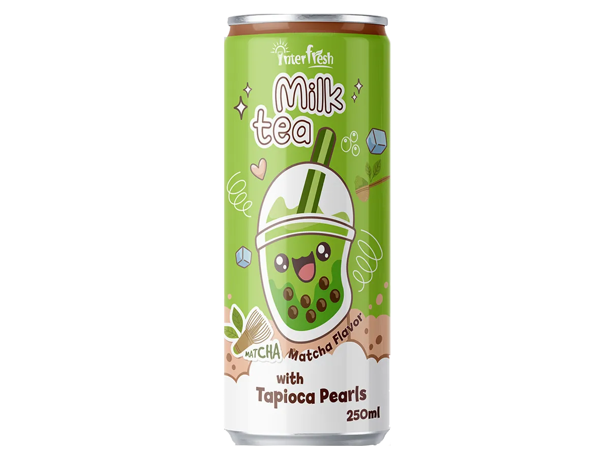 250ml Interfresh Matcha Milk Tea with Tapioca – Bulk Distributor