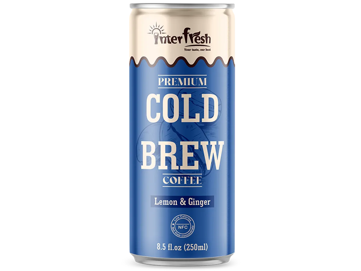 250ml Interfresh Lemon & Ginger Cold Brew Coffee – Export & Wholesale