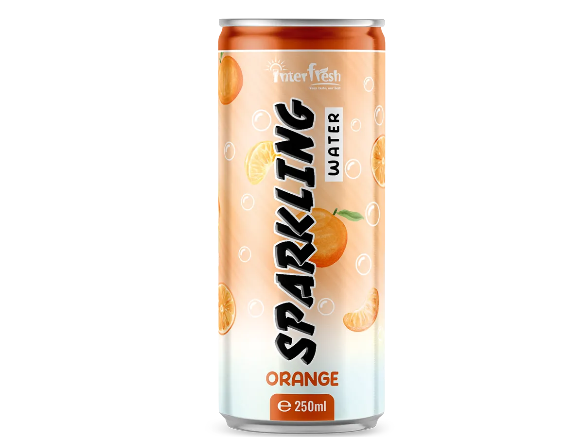 250ml Interfresh Orange Sparkling Water