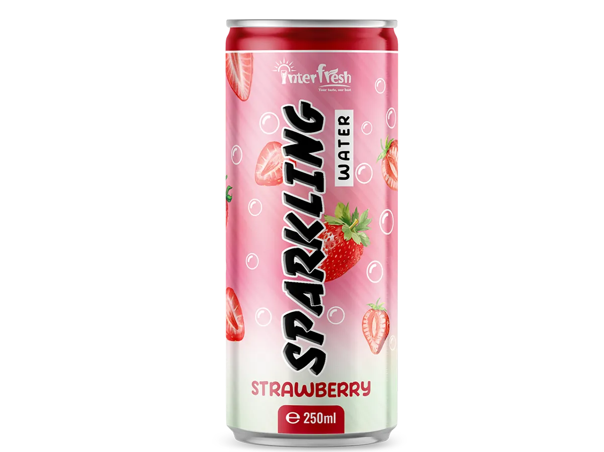 250ml Interfresh Strawberry Sparkling Water