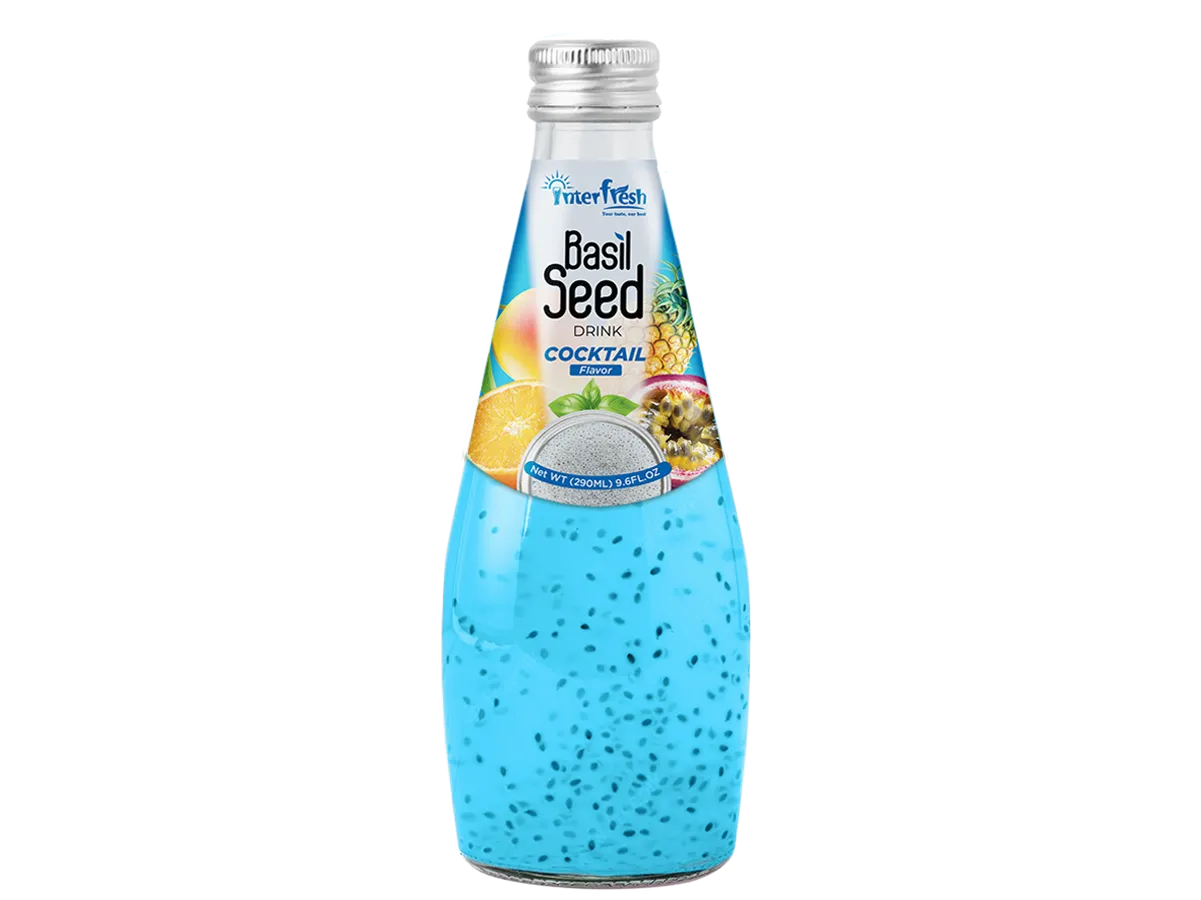 290ml Interfresh Cocktail Basil Seed Drink