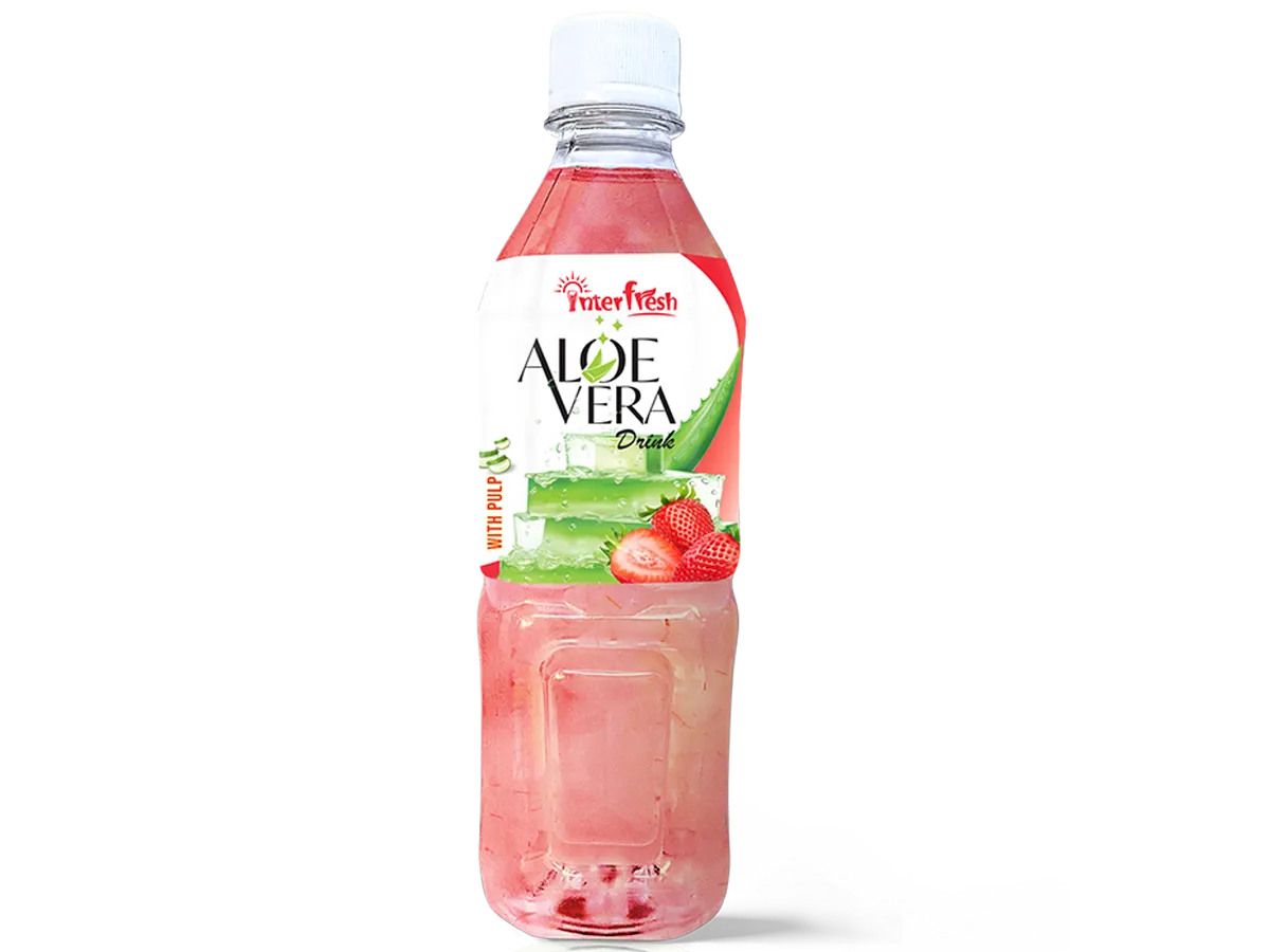 500ml Strawberry Aloe Vera Drink – Bulk Distributor