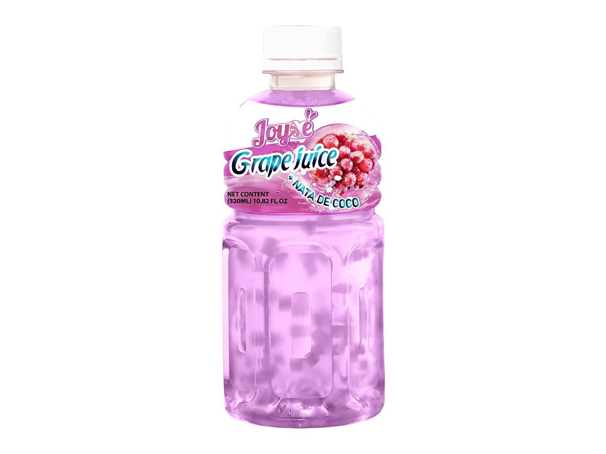 Grape Juice with Nata de Coco – 320ml | OEM Fruit Drink Exporter