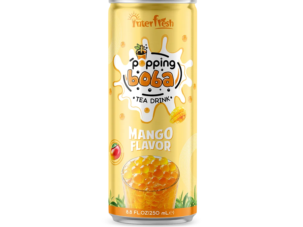 Mango Flavor Popping Boba Tea – 250ml