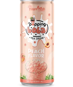 Peach Flavor Popping Boba Tea – 250ml