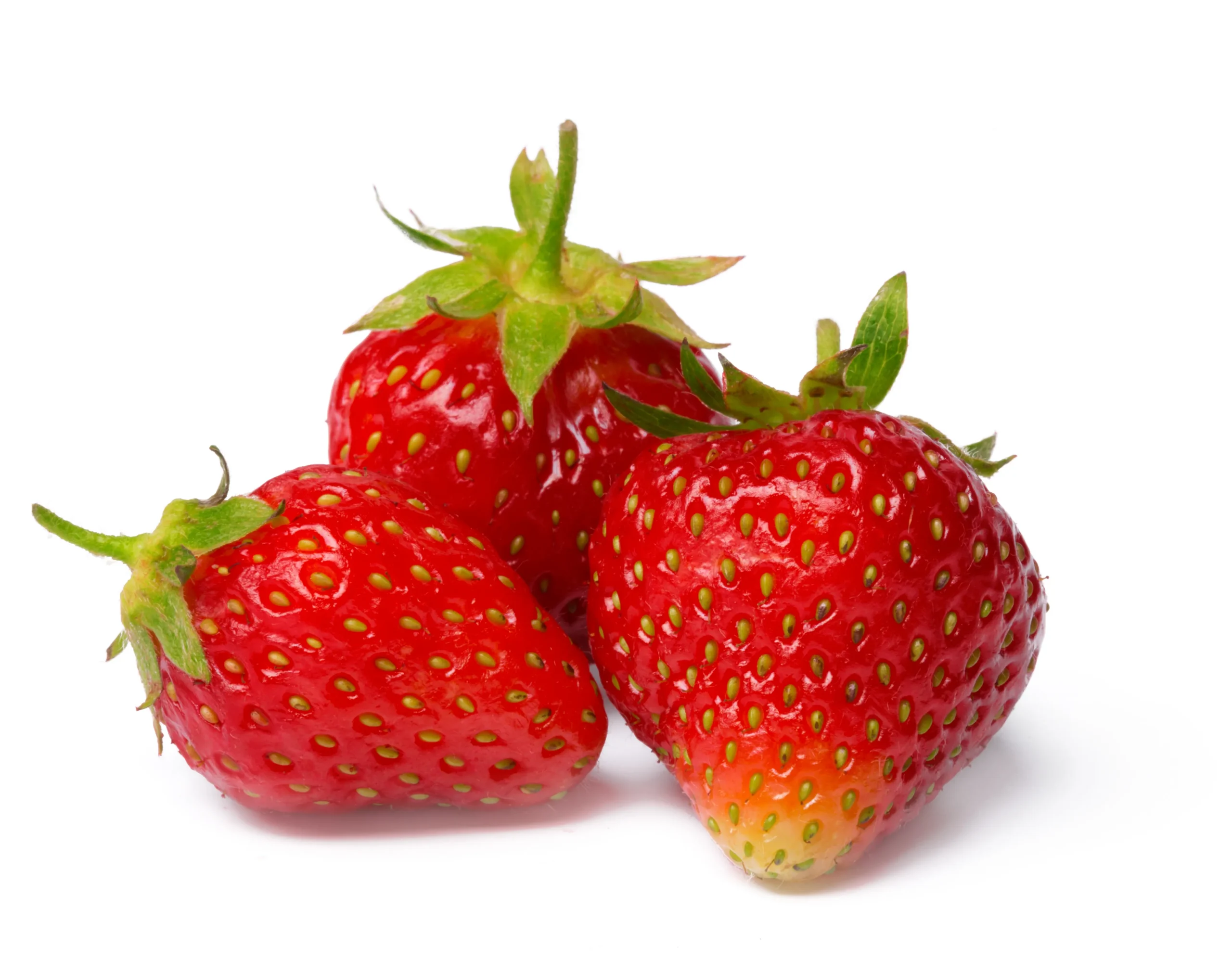 strawberry isolated white background close up scaled