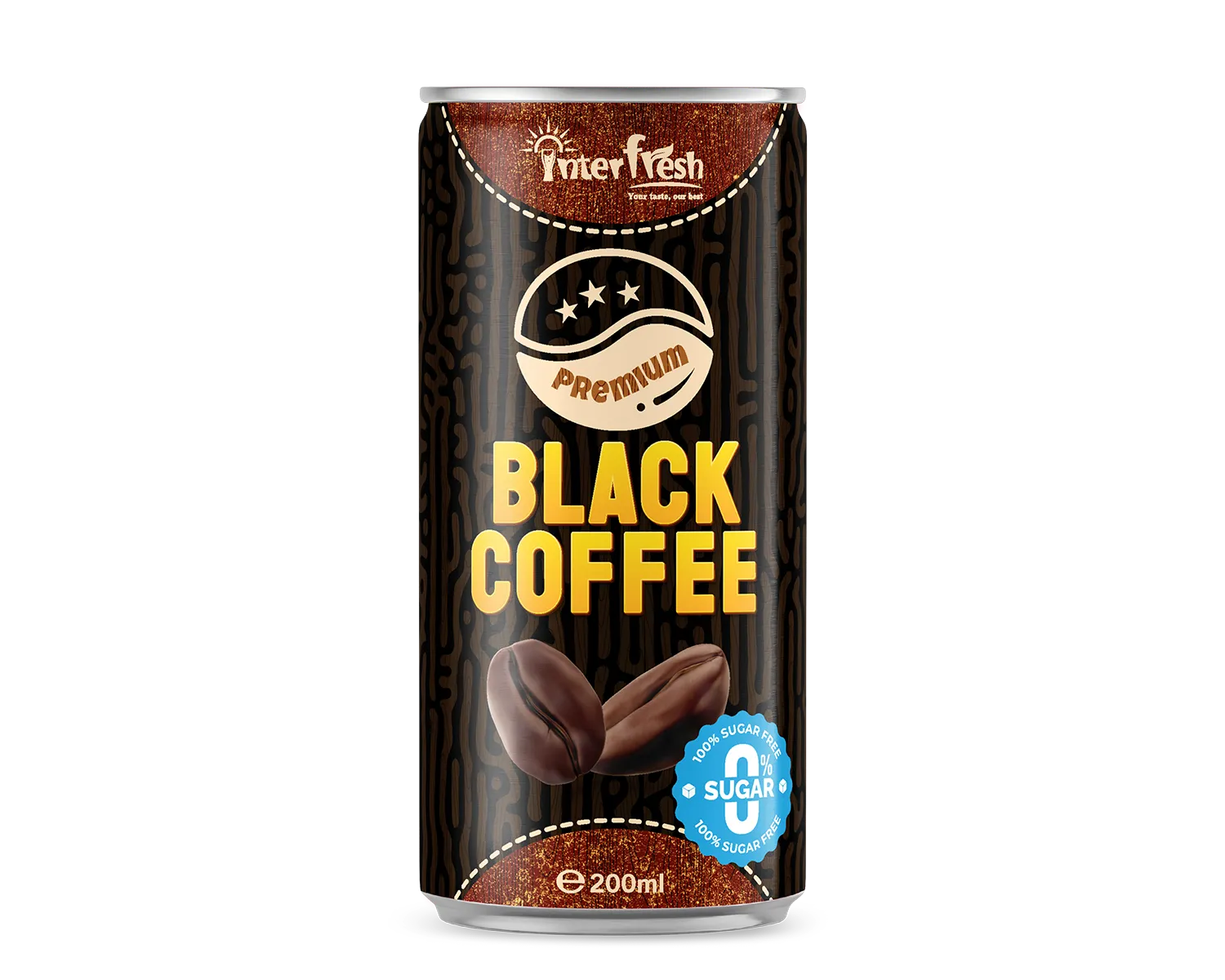 200ml Alu Can Black Coffee Ready to Drink OEM Private Label Manufacturer and Bulk Export Supplier 1 200ml black coffee