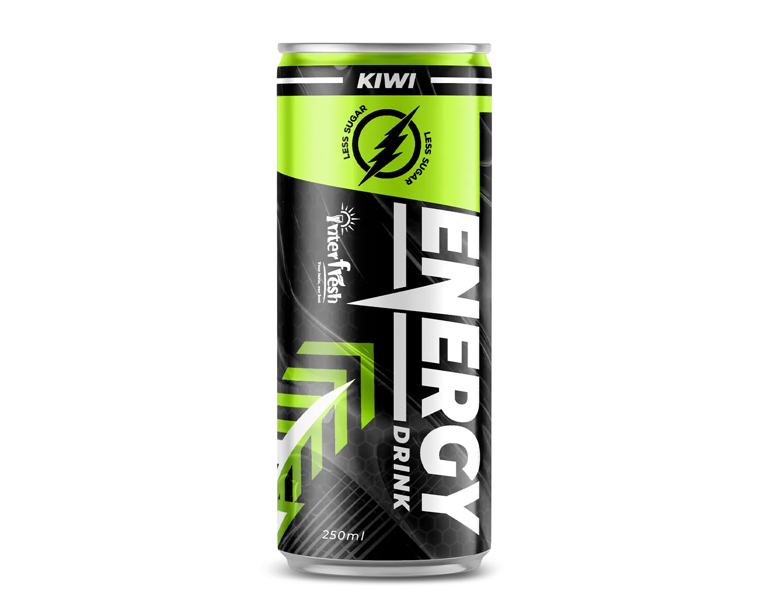 250ml Slim Can Energy Drink Less Sugar Original Flavor OEM Private Label Beverage Manufacturer and Bulk Export Partner 4 250ML SLIM ENEGRY DRINK LESS SUGAR KIWI