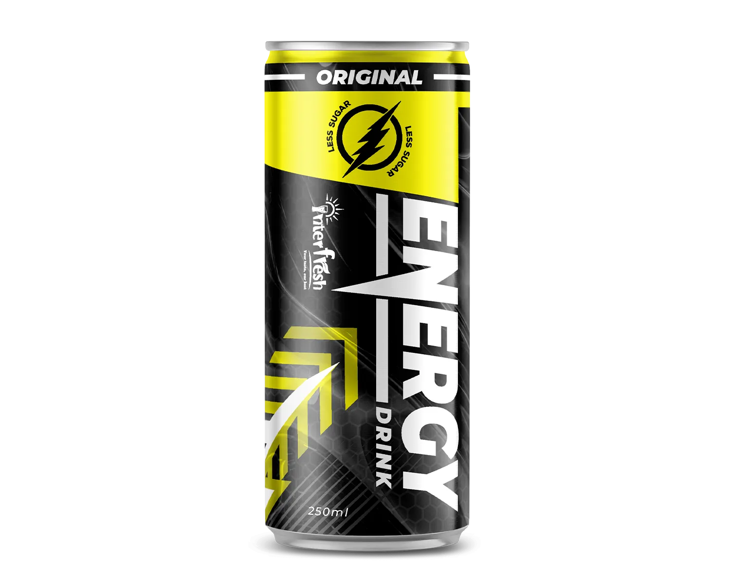 250ml Slim Can Energy Drink Less Sugar Original Flavor OEM Private Label Beverage Manufacturer and Bulk Export Partner 1 250ML SLIM ENEGRY DRINK LESS SUGAR ORIGINAL