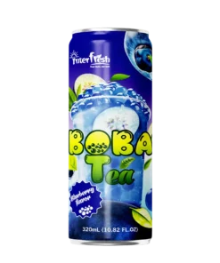 320ml sleek can boba tea blueberry