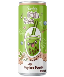 250ml Slim Can Milk Tea Matcha Flavor OEM Private Label Beverage Factory and Global Distributor Supply