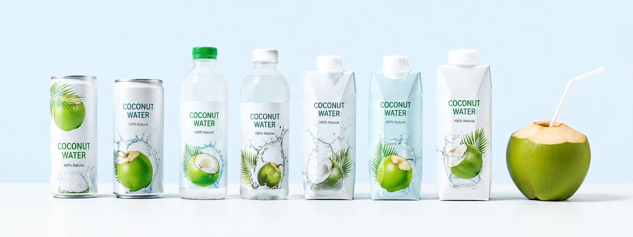 Interfresh as a leading Coconut Water Supplier for USA produces coconut water in full format packaging