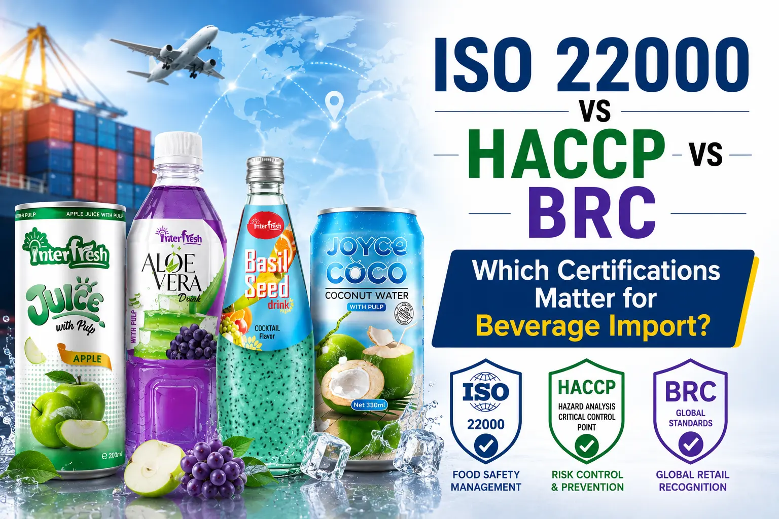 beverage manufacturer certifications comparison