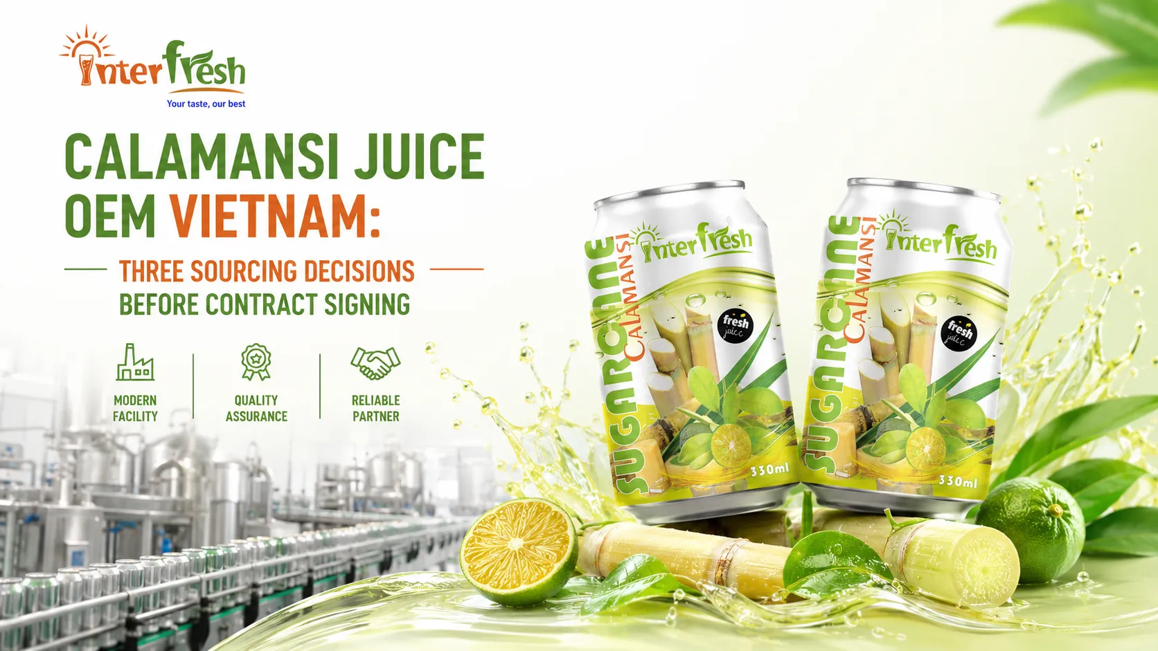 Calamansi Juice OEM Vietnam: Three Sourcing Decisions Before Contract Signing