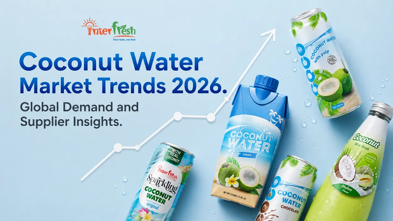 Coconut water market trends 2026, global demand and supplier insights overview