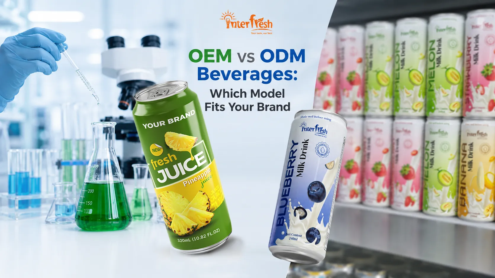 OEM vs ODM beverage manufacturing, choosing the right model for your brand