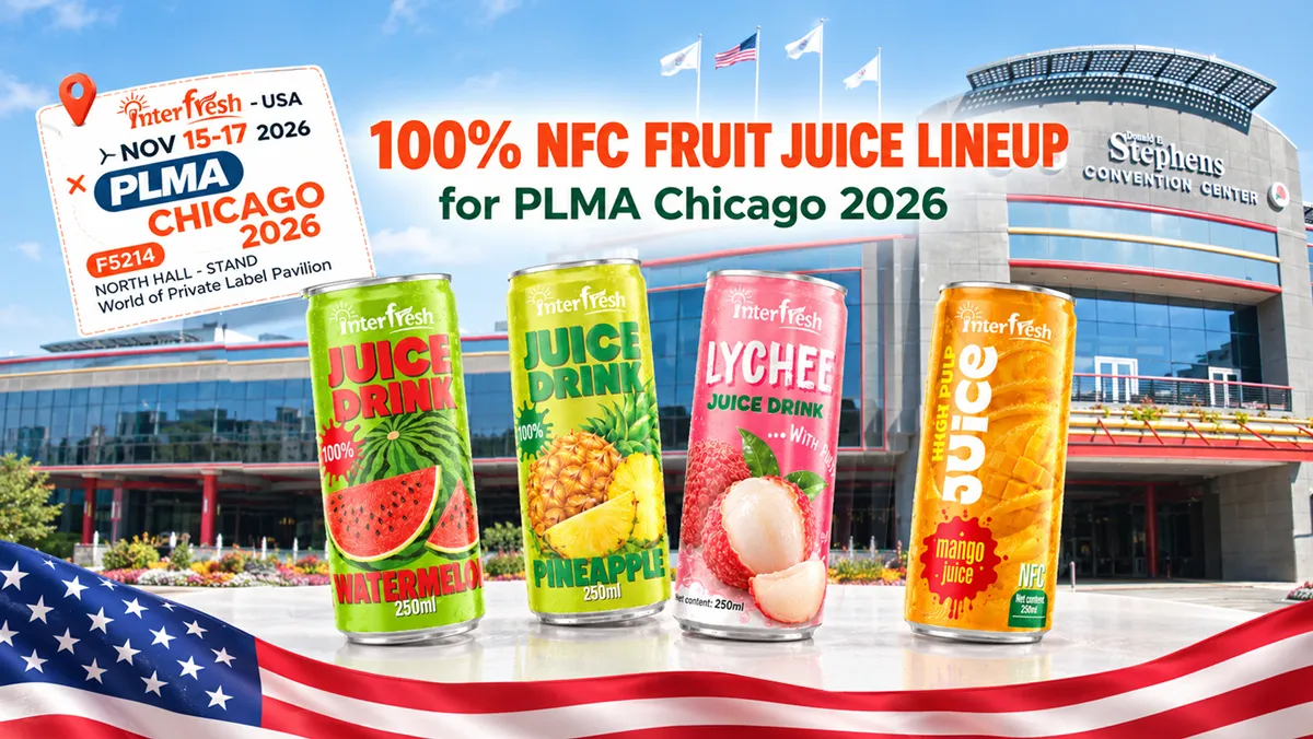 100 NFC fruit juice PLMA Chicago 2026 11zon