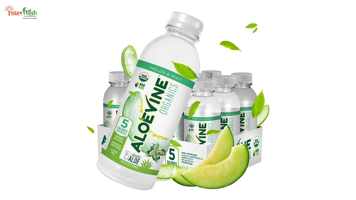 Top 10 Best Aloe Vera Juice Brands in the US 2026 5 Aloevine aloe vera drink with visible aloe vera pulp