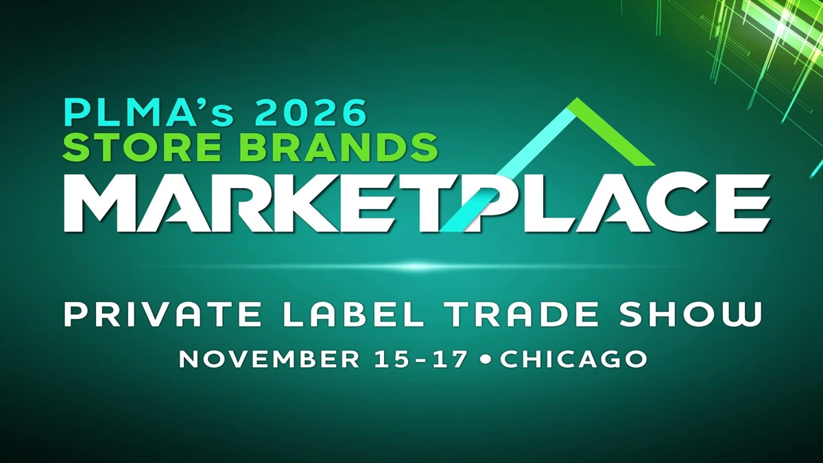 PLMA Chicago 2026: The Visitor's Guide to Dates, Registration & Sourcing 1 Exhibitor booths on the show floor at PLMA's Private Label Trade Show with the PLMA 2026 logo